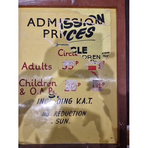 68 - Two wood block clown prints together with a Lyons Maid Ice Cream advertising sign (3)