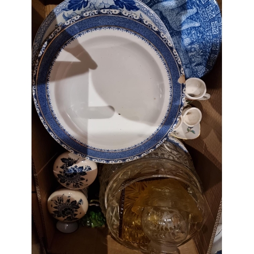 79 - A quantity of molded glassware together with a selection of dinnerware (5)