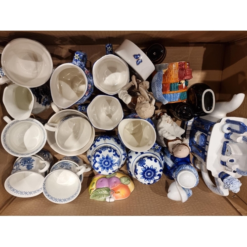 89 - A quantity of part dinnerware by Meakin together with, Ringtons jugs and other ceramics (2)