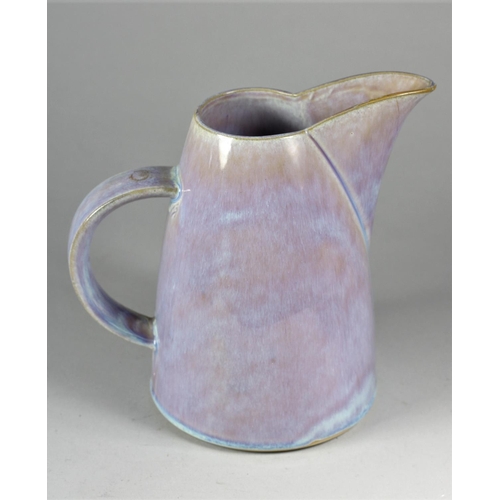 132 - A mid-20th century oval platter with abstract design, impressed mark signed and dated 1999, diameter... 