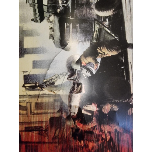 72 - A James Bond 'Golden Eye' theater poster together, with James Bond videos, a collection of DVDs, a P... 