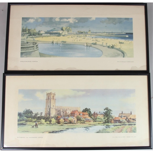 71 - Two framed carriage prints- Blythburgh and Gorleston-on-Sea, Norfolk (2)