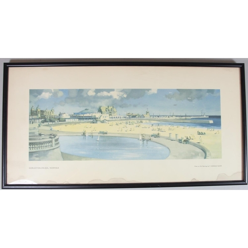 71 - Two framed carriage prints- Blythburgh and Gorleston-on-Sea, Norfolk (2)