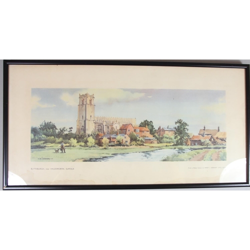 71 - Two framed carriage prints- Blythburgh and Gorleston-on-Sea, Norfolk (2)