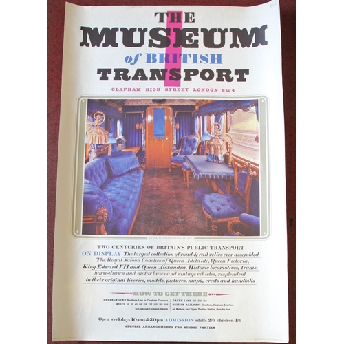 73 - Three original posters, Museum of British Transport- Clapham, published by British Railway board 196... 