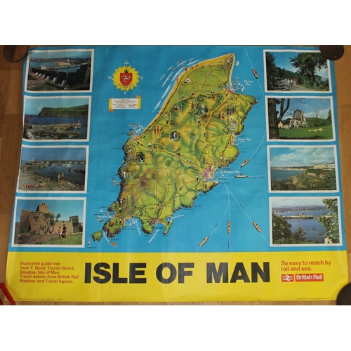 74 - A BR(M) 1971 pictorial poster advertising Isle of Man 101x127 cm