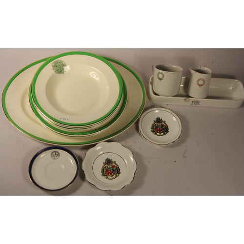 89 - 13 items of railway pottery to include- Railway Convalescent Homes large serving dish, plate and 5 s... 