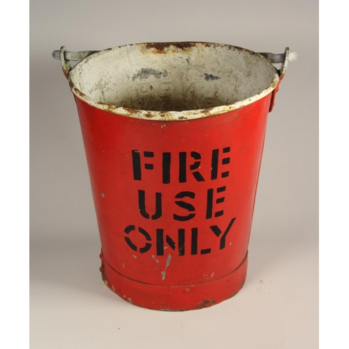 102 - A red LNER fire bucket, marked LNER on one side and 'fire use only'