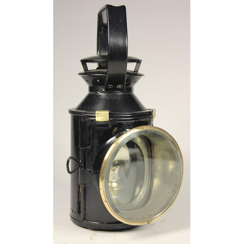 183 - A B.R 3 aspect handlamp, never used, complete with burner and glasses