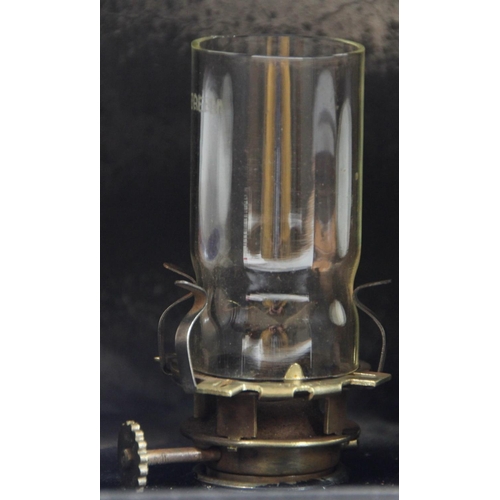 233 - LMS signal lamp with glass funneled burner and reservoir stamped LMS