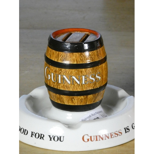 72 - A advertising ceramic ashtray 'Guinness is good for you' by Mintons No. 778941, together with a copp... 