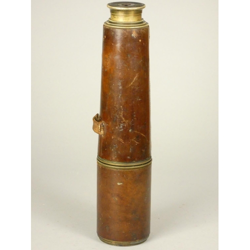 78 - R & J Beck Ltd, London, a WWI brass 4 drawer telescope, dated 1914, Tel Sig (Mk III) also G.S., with... 