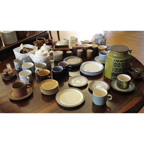 40 - A collection of Hornsea Pottery, various designs and patterns, including a Tapestry tea pot and a Co... 