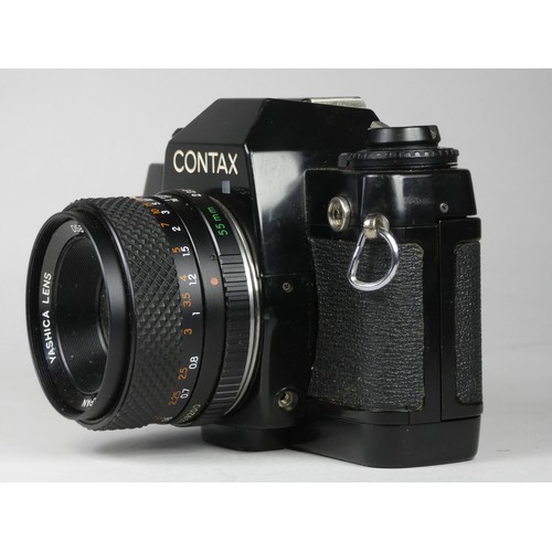 WITHDRAWN A Contax 137 md Quartz SLR 35mm camera, together with a