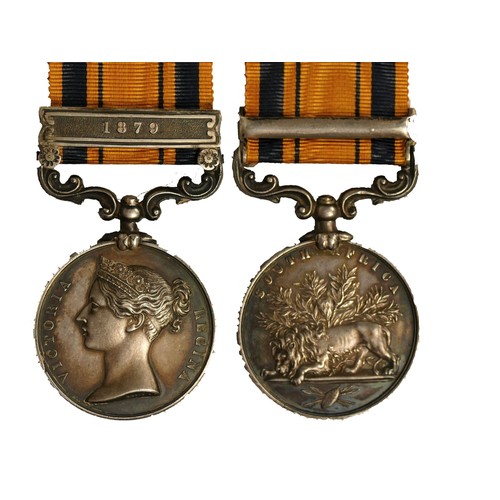 353 - South Africa 1879, awarded to 1509 Pte. C. Mullin, 1/24th Foot, Queens South Africa, 1879 clasp.

Pr...