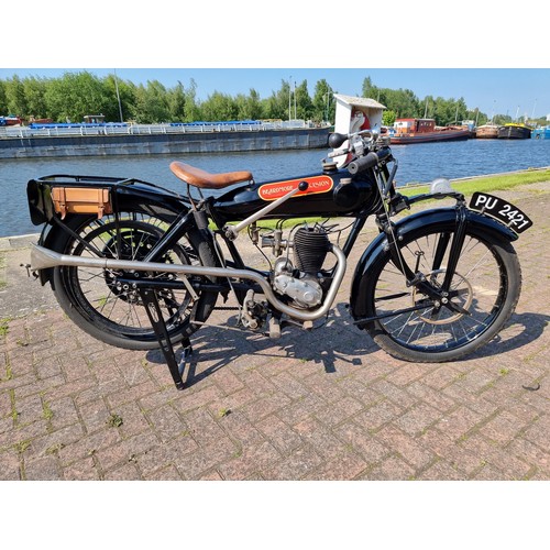 640 - 1924 Beardmore Precision, Barr & Stroud sleeve valve 350cc. Registration number PU 2421. Frame numbe... 