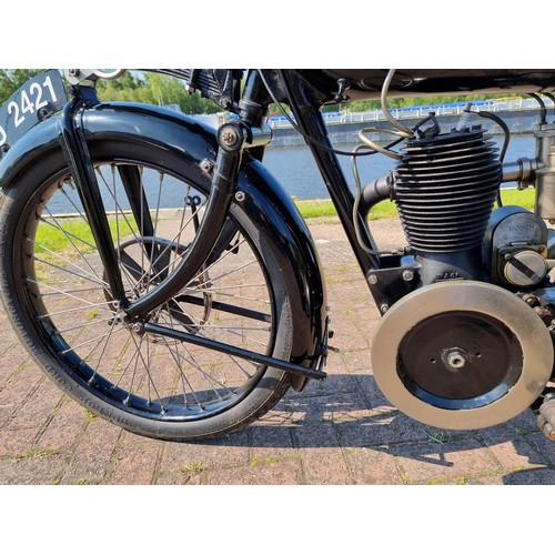 640 - 1924 Beardmore Precision, Barr & Stroud sleeve valve 350cc. Registration number PU 2421. Frame numbe... 