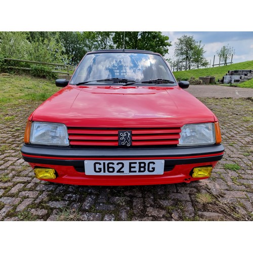 523 - 1990 Peugeot 205 1.9 GTI, 1905cc. Registration number G162 EBG. Chassis number VF320CD6223609065. En... 