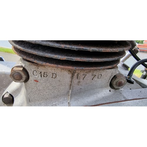 603 - 1959 BSA C15, 250cc. Registration number 350UYM (non transferrable). Frame number C15 4257. Engine n... 