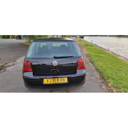 518 - 1999 VW Golf GTi 20v Turbo, 1781cc. Registration number V331 KVN. Chassis number WVWZZZ1JZYP168132. ... 