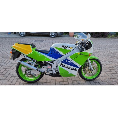 651 - 1990 Kawasaki KR1-S, 248cc. Registration number G250 AAY. Frame number KR250C 001754. Engine number ...