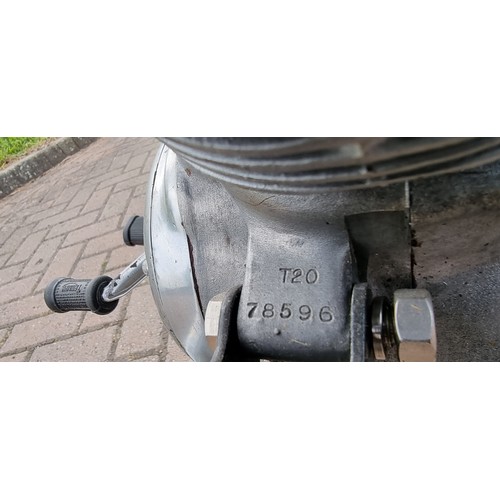 604 - 1962 Triumph Tiger Cub, 200cc. Registration number VSJ 675 (non transferrable). Frame number 78595 (... 