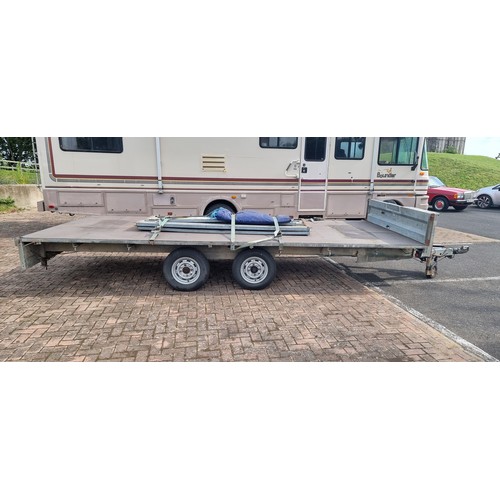 110 - Challenger of Bolton twin axle trailer, serial number SDH F26166T G032884, gross weight 2600kg, come... 