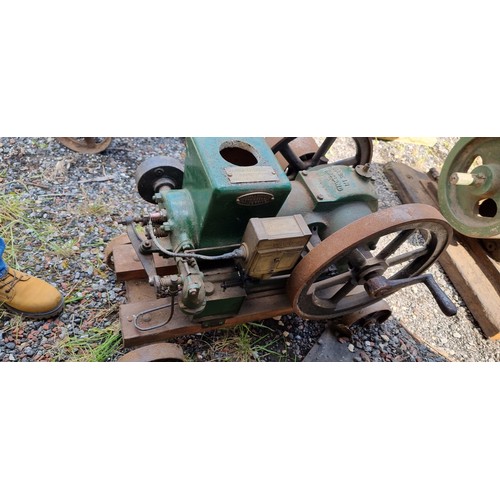 125 - A Bradford Gas Engine stationary engine, number 6063, mounted on wheels