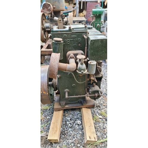 127 - A Lister DKH3 1.5hp stationary engine, number 10492