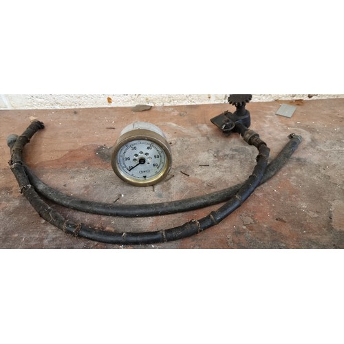 187 - A vintage Cowey 60MPH speedo, part no W9506 with 2 cables and a drive