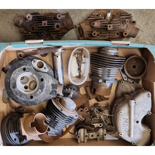 219 - A quantity of Velocette cylinder heads and barrels.