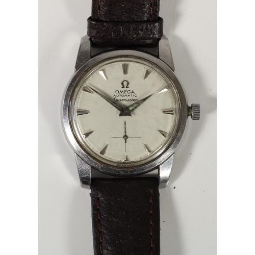 51 - Omega Seamaster, a stainless steel automatic gentleman's wristwatch, c.1958,  with subsidiary second...