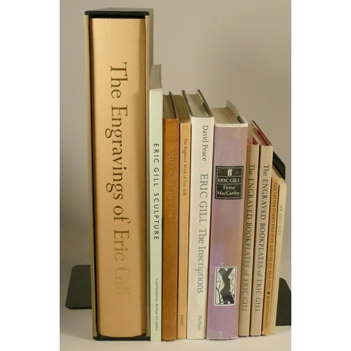 131 - Eric Gill. Christopher Skelton. The Engravings of Eric Gill, limited edition 1983, together with 9 o...