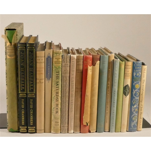 136 - A collection of books to include, Joan Hassall. Books illustrated by her including Richard Church, S... 