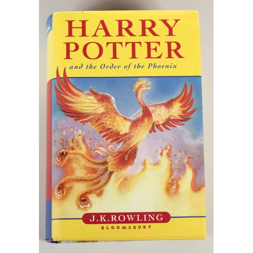 161 - J.K Rowling four hard back first editions of the Harry Potter Saga to include, Harry Potter and the ... 