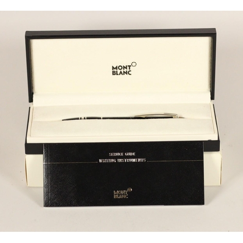 77 - Mont Blanc Meisterstuck roller pen, box, instruction booklet, outer case