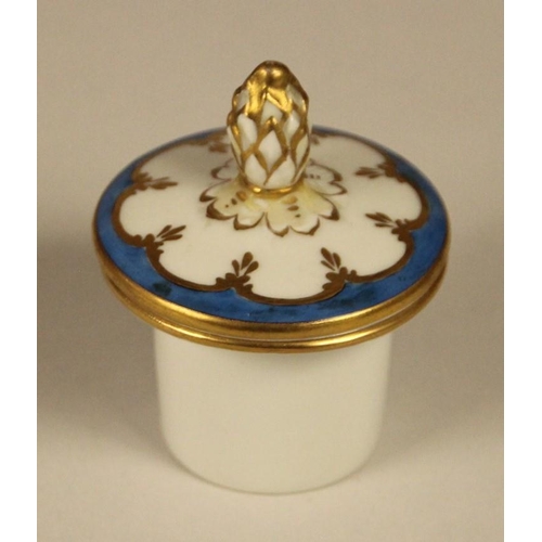 182 - A Dresden porcelain ink well and tray, floral and gold detailing, signed to base,  tray 20 x 16 cm, ... 