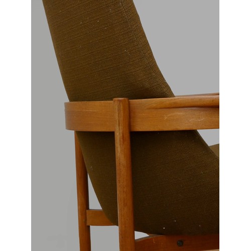 246 - A Guy Rogers of Liverpool ”Delta” teak armchair, c.1964, the wrap around frame detaches from the ori... 