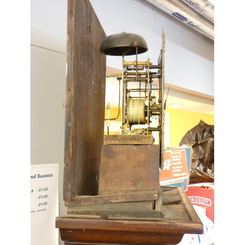 205 - John Wyld, Nottingham, a George III oak eight day longcase clock, c.1750/60, the 11 1/2