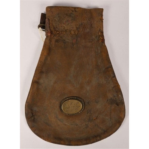 53 - A leather cashbag with brass label "N.E.R DRAX HALES (wages cash)". 

The station was on the Goole-S...