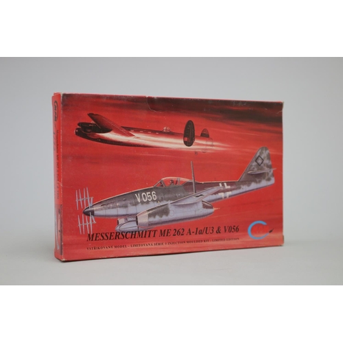 108 - Eight MPM aircraft 1/72 model kits, to include : 

Lavockin La9/11
Messerschmitt ME 262 V9/V12 (2)
M... 