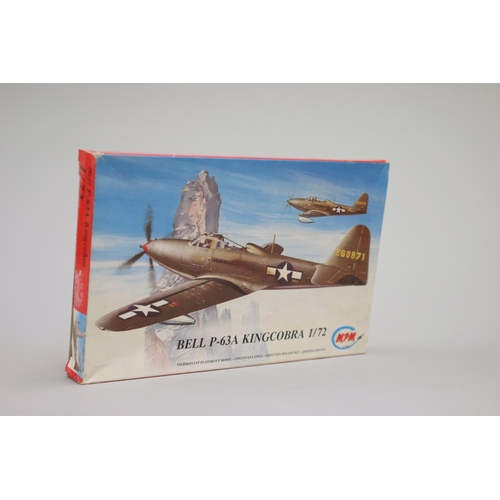 108 - Eight MPM aircraft 1/72 model kits, to include : 

Lavockin La9/11
Messerschmitt ME 262 V9/V12 (2)
M... 