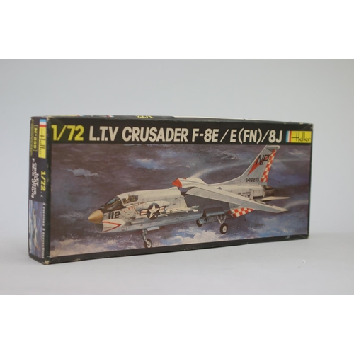 110 - Seven Heller aircraft 1/72 model kits, to include : 

Saab J.32 Lansen
Potez 540
AMD Mirage 2000
L.T... 