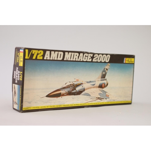 110 - Seven Heller aircraft 1/72 model kits, to include : 

Saab J.32 Lansen
Potez 540
AMD Mirage 2000
L.T... 