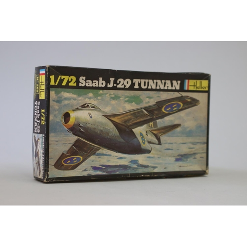 111 - Six Heller aircraft 1/72 model kits, to include : 

Bloch 152
Morane 406
Mureaux 117
Caudron 714
Saa... 