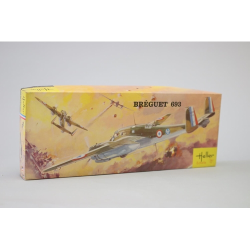 113 - Seven Heller aircraft 1/72 model kits, to include : 

Bloch 174
Potez 63-II
Leo 451
Mirage III
Liore... 