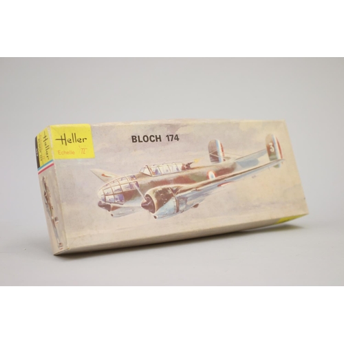 113 - Seven Heller aircraft 1/72 model kits, to include : 

Bloch 174
Potez 63-II
Leo 451
Mirage III
Liore... 