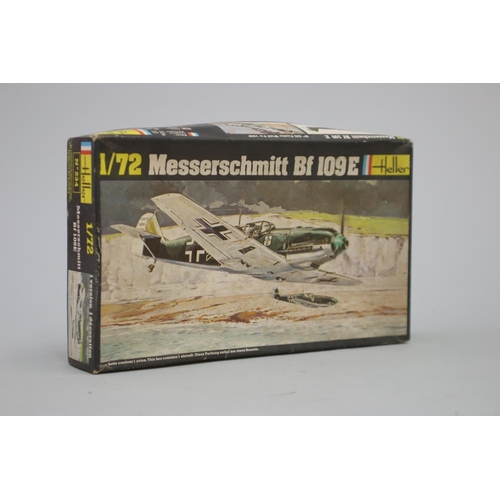 117 - Seven Heller aircraft 1/72 model kits, to include : 

Sncase SE. 535 Mistral
Saab J 21 A
C M Fouga M... 