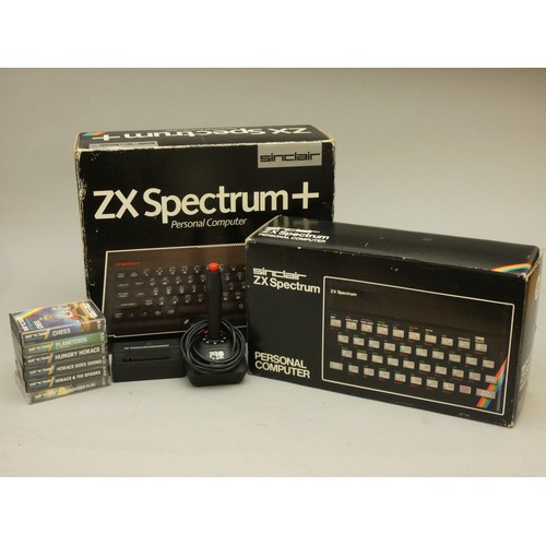 12 - A boxed Spectrum 48K+ (122-299959) contents to include, power supply unit, TV connection lead, tape ...