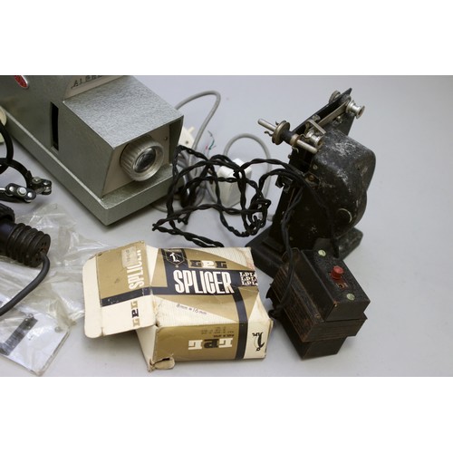 181 - A collection of slide and 8mm projectors, including a Gnome Alphax IV slide projector, along with ot... 